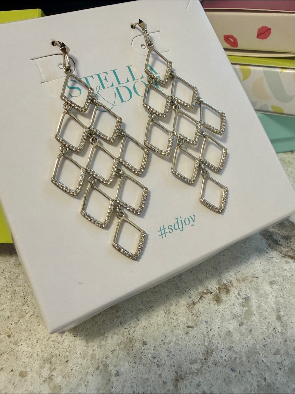 Stella & Dot Sommerville Statement Earrings - Pale Gold